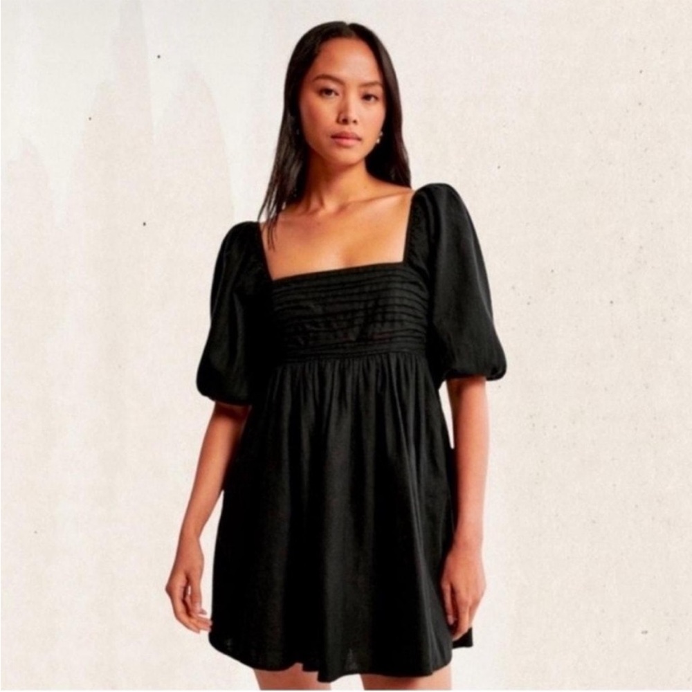 Bubble sleeve mini dress